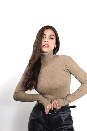 بادی قهوه ای زنانه یقه ماهیگیر ALYA UNDERWEAR - کد 472444763