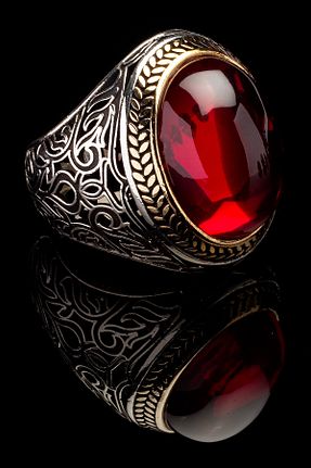 انگشتر نقره طوسی مردانه زیرکن OTTOTESBİH - کد 873255611