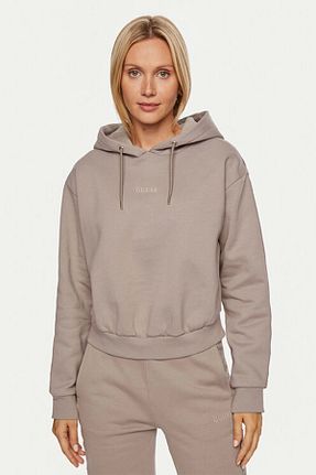 سوئیشرت بژ زنانه ساده Guess - کد 861042303