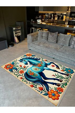 فرش رنگی قابل شستشو Rugs Modern Halı - کد 873283376