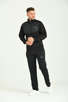 ست بالاتنه و پائین تنه اسپرت مشکی زنانه Cramp Spor - کد 415219556