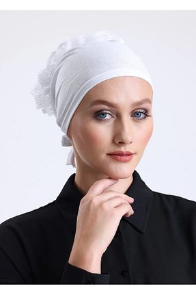 شال سفید زنانه پنبه ای LEAUDER WOMEN - کد 873284522