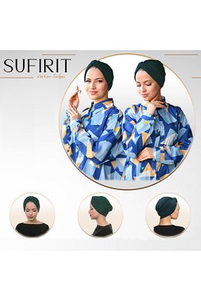 روسری سرمه ای پلی استر Sufirit - کد 873300382