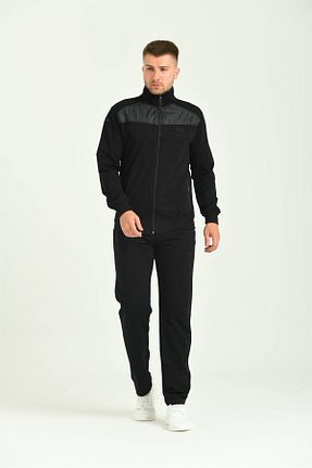 ست بالاتنه و پائین تنه اسپرت مشکی مردانه Cramp Spor - کد 415066390
