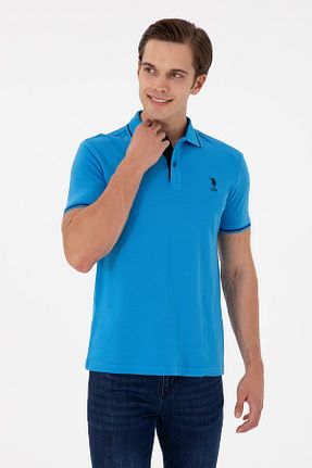پولوشرت آبی مردانه پارچه U.S. Polo Assn. - کد 846439812