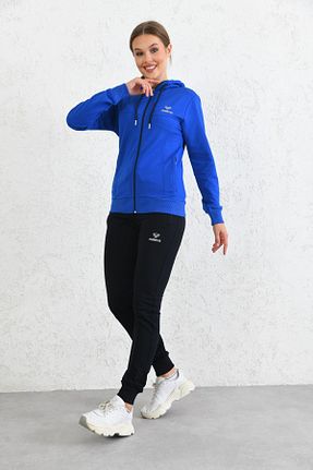 ست گرمکن آبی زنانه Penye Cramp Spor - کد 415238138