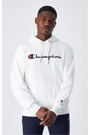 سوئیشرت سفید مردانه ساده Champion - کد 873338011