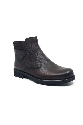 بوت / نیم بوت قهوه ای مردانه چرم خالص AROM - کد 873327316