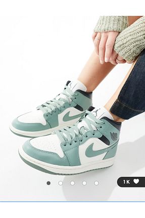 کفش بسکتبال سبز زنانه چرم مصنوعی Nike - کد 873365368