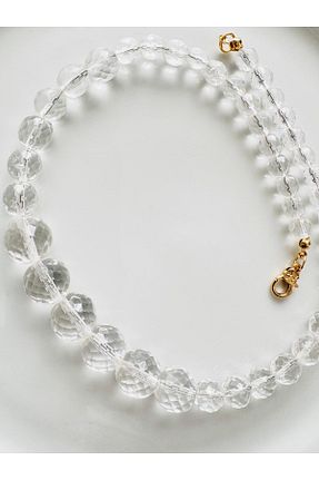 گردنبند جواهر نارنجی زنانه روکش طلا DEVİ fashion - کد 827328941