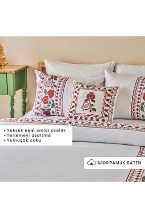 روتختی دونفره قرمز پنبه - ساتن Bella Maison - کد 873357946
