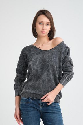 پلیور مشکی زنانه ساده Su Moda - کد 873391835
