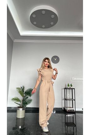 سرهمی بژ زنانه Fitted decision fashion - کد 873397508