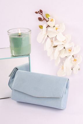 کیف مجلسی آبی زنانه چرم مصنوعی weem bag - کد 871672271