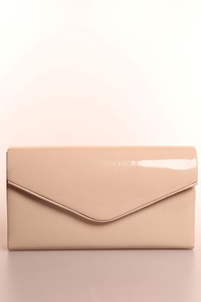 کیف مجلسی بژ زنانه چرم مصنوعی weem bag - کد 868565803