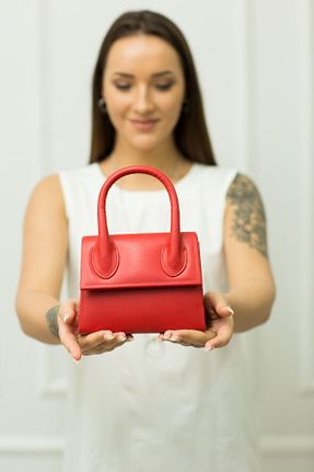 کیف پورتفوی و کلاچ قرمز زنانه weem bag - کد 868566892
