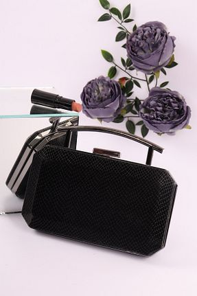 کیف مجلسی مشکی زنانه چرم مصنوعی weem bag - کد 871672872