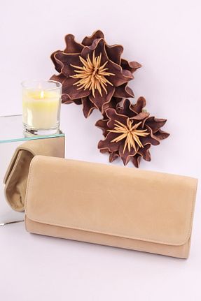 کیف مجلسی بژ زنانه چرم مصنوعی weem bag - کد 868565713