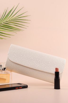 کیف مجلسی طوسی زنانه چرم مصنوعی weem bag - کد 868566246