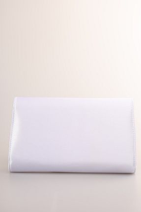 کیف مجلسی سفید زنانه چرم مصنوعی weem bag - کد 868566083