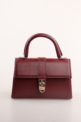 کیف پورتفوی و کلاچ زرشکی زنانه weem bag - کد 868625321