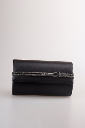 کیف مجلسی مشکی زنانه چرم مصنوعی weem bag - کد 868566148