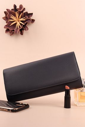 کیف مجلسی سرمه ای زنانه چرم مصنوعی weem bag - کد 868563823