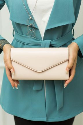 کیف مجلسی صورتی زنانه چرم مصنوعی weem bag - کد 868566744