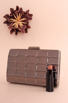کیف مجلسی طلائی زنانه فلزی weem bag - کد 873040763