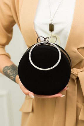 کیف مجلسی مشکی زنانه چرم مصنوعی weem bag - کد 871672023