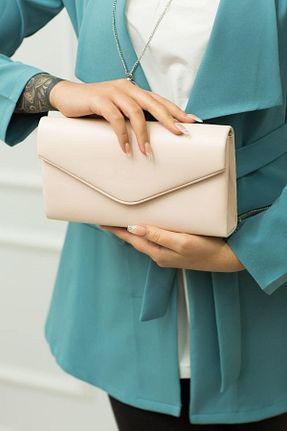 کیف مجلسی صورتی زنانه چرم مصنوعی weem bag - کد 868566744