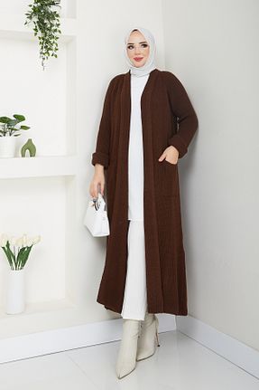 رویه حجاب قهوه ای زنانه رگولار Pamuk Butik - کد 873415331