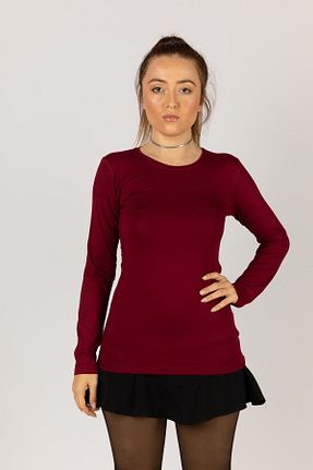بادی زرشکی زنانه یقه دوچرخه URBAN BOLD - کد 873415671