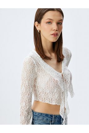 بلوز نباتی زنانه ساده Koton - کد 873585230