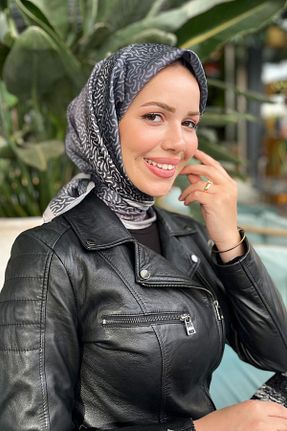 روسری طلائی پلی استر Sultan - کد 873643822