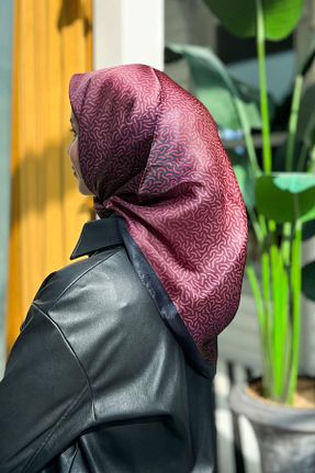 روسری بژ پلی استر Sultan - کد 873643786