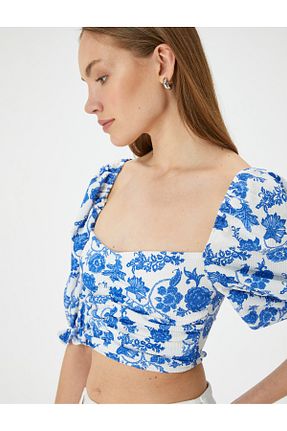 بلوز سبز زنانه ساده Koton - کد 824395536