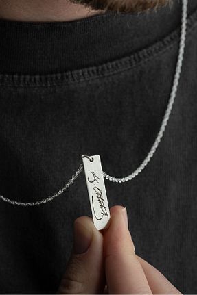 گردنبند نقره طوسی مردانه 925 عیار Vetro Silver - کد 826002428