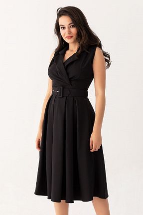 لباس مجلسی سایز بزرگ مشکی زنانه دو سینه bayansepeti - کد 117430071