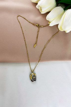 گردنبند استیل ( فولاد ) رنگی استیل (فولاد) Mrs Flower - کد 873670797
