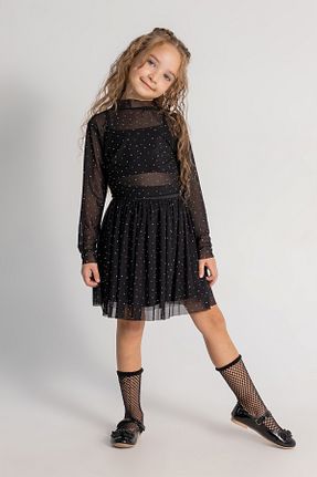 ست بالاتنه و پائین تنه مشکی بچه گانه بافتنی DMB BOYS & GIRLS - کد 873669440