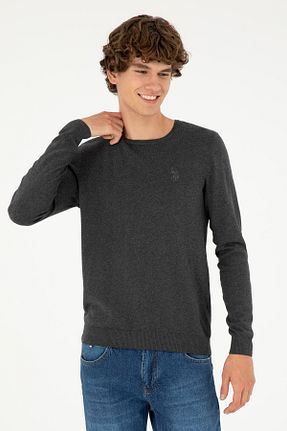 پلیور طوسی مردانه ساده U.S. Polo Assn. - کد 873679953