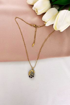 گردنبند استیل ( فولاد ) رنگی استیل (فولاد) Mrs Flower - کد 873670797