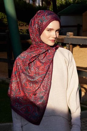 شال قرمز زنانه پلی استر Madame Polo - کد 873691606