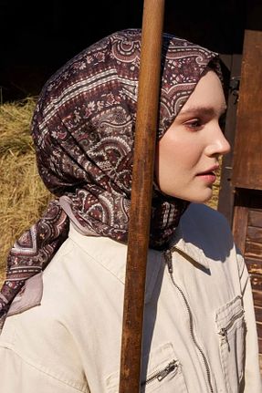 شال بژ زنانه پلی استر Madame Polo - کد 873691671