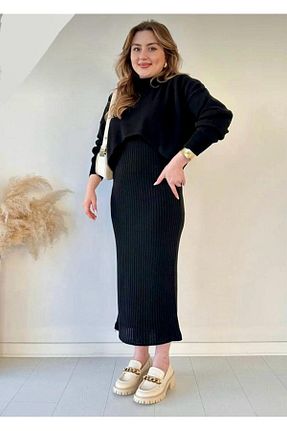 لباس مشکی زنانه تریکو AYRAL - کد 769765352