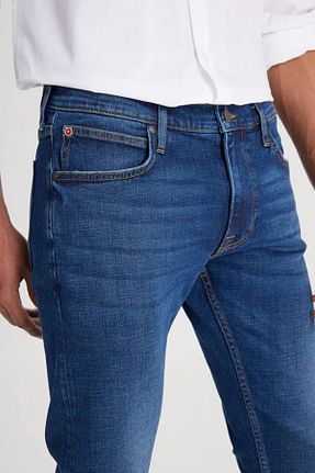 شلوار جین آبی مردانه پاچه تنگ Lee - کد 837993591