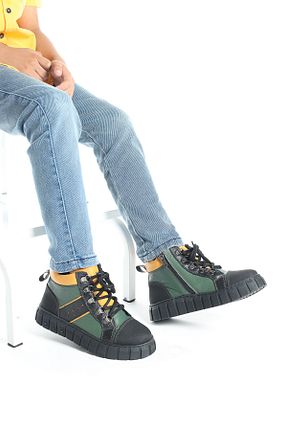 بوت / نیم بوت سبز بچه گانه چرم خالص Moda Lime - کد 853731504