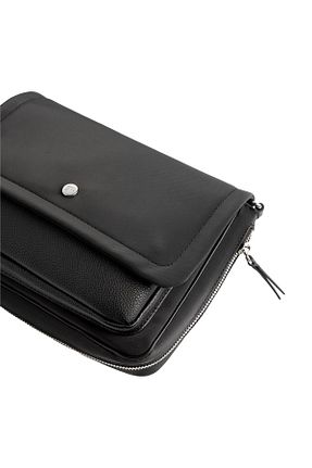 کیف دوشی مشکی زنانه چرم مصنوعی Parfois - کد 873704548