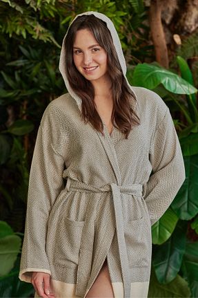 حوله پالتوئی طوسی زنانه Müslin Vi’cotton - کد 873609857